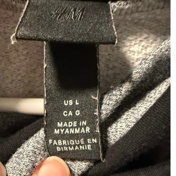 H&M High-neck Gray Pullover Sweater Men’s Large - Picture 2 of 5